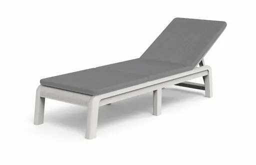KETER Záhradné lehátko BALEARY s podsedákom | biela
