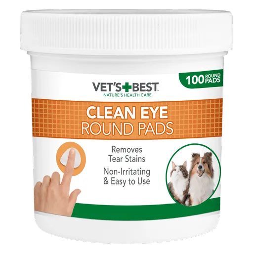 VET´S BEST CLEAN EYE ROUND PADS čistiaca utierka na okolie oči pre psy 100 ks