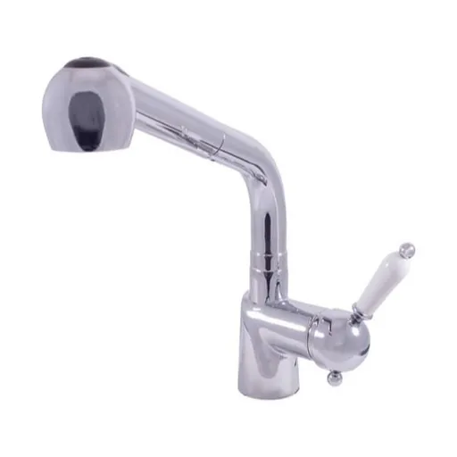 RAV SLEZÁK Labe drezová batéria s vyťahovacou spŕškou, 2 prúdy chróm L511.5