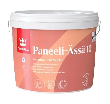 PANEELI ÄSSÄ 10 - Interiérový lak na drevené obklady bezfarebný matný 2,7 L