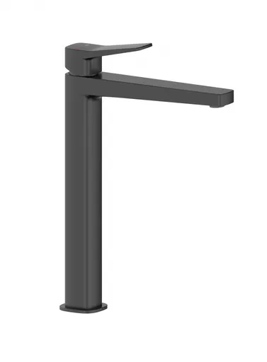 KFA - Batéria Malaga, umývadlová, na dosku so spustom klik-klak, čierna 4522-712-81