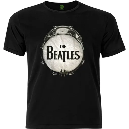 The Beatles tričko Drum Čierna S