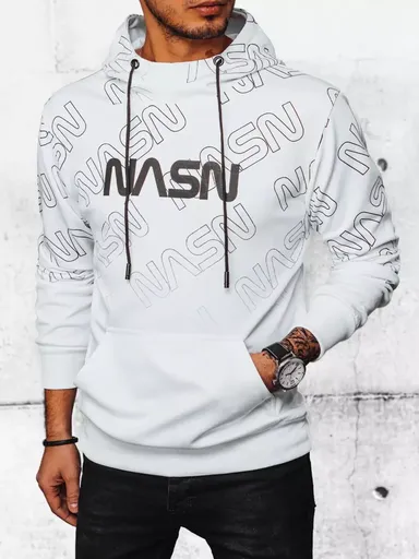 Biela pánska mikina NASA