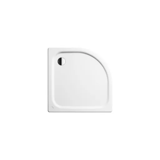 Kaldewei Zirkon sprchová vanička štvrťkruhová 80x100 cm smaltovaná oceľ alpská biela 456700010001 KW6021