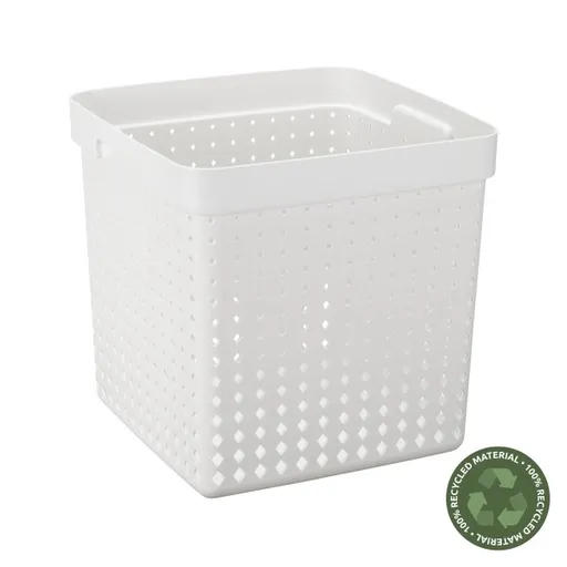 PLAST TEAM - Košík úložný 21l biely Seoul