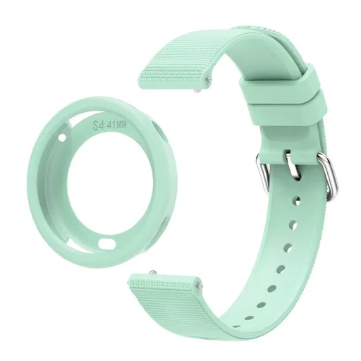 PROTEMIO COVER SET Remienok + obal na hodinky Xiaomi Watch S4 41mm svetlozelený