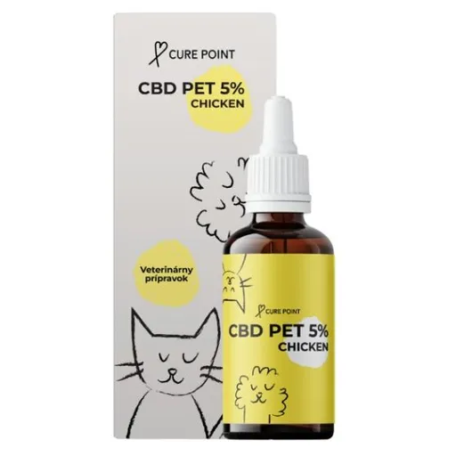 CURE POINT CBD Pet 5% Olej pre psy a mačky Chicken 10 ml