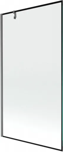 MEXEN/S - Next vaňová zástena FIX 100 x 150, čierna vzor, grafit kartáčovaná 895-100-000-00-70-66