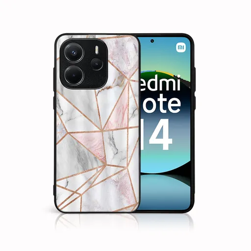 MY ART Ochranný kryt pre Xiaomi Redmi Note 14 PINK MARBLE (143)