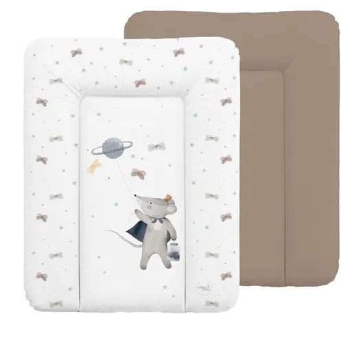 CEBA BABY Podložka prebaľovacia mäkká malá (50x70) Basic Cosmic Mouse