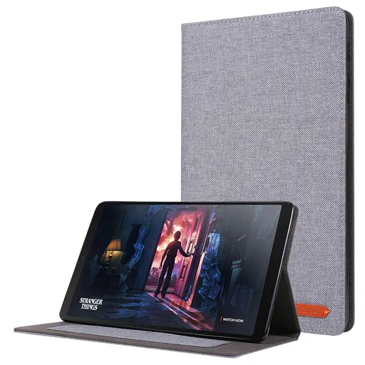FABRIC Zaklápací kryt pre Samsung Galaxy Tab A 10.1 2019 (T515 / T510) šedý