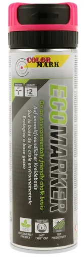 COLOR MARK ECOMARKER - Značkovací kriedový sprej na dočasné značenie ružová kriedová, 0,5 L