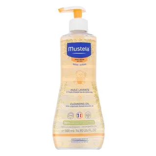 Mustela Bébé Cleansing Oil šampón a sprchový gél 2v1 pre deti 500 ml