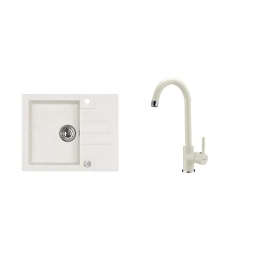 Set drezu a batérie Alveus ROCK 30 + bat. AM 120 biela SETA049