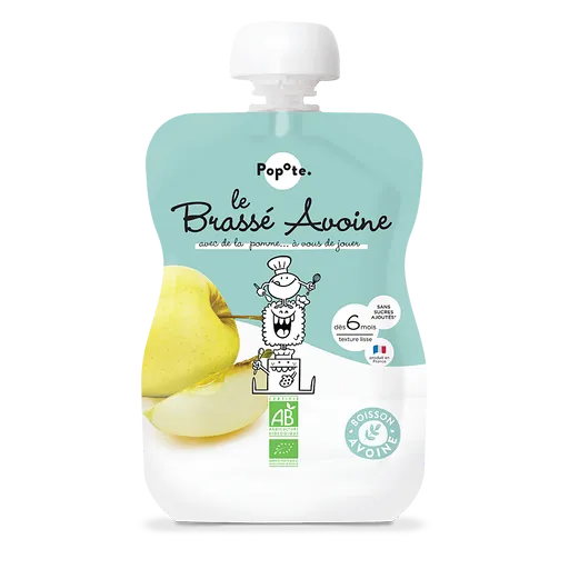 POPOTE Olovrant z ovseného mlieka s jablkom 6m+ BIO 100 g