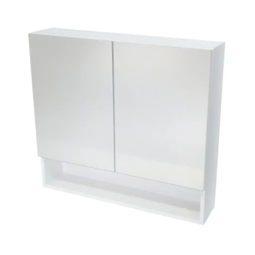 Zrkadlová skrinka Naturel Vario Dekor 75x68,6 cm lamino biela VARIOG75BI