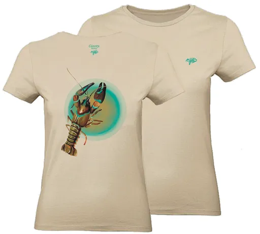 Giants fishing tričko dámské rak béžové - l