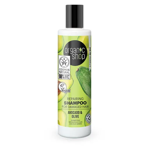ORGANIC SHOP Šampón pre poškodené vlasy Avokádo a olivy 280 ml
