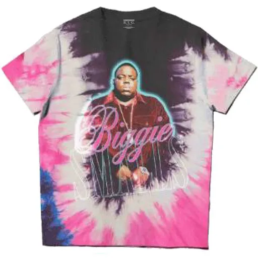 Biggie Smalls tričko Neon Glow Ružová S