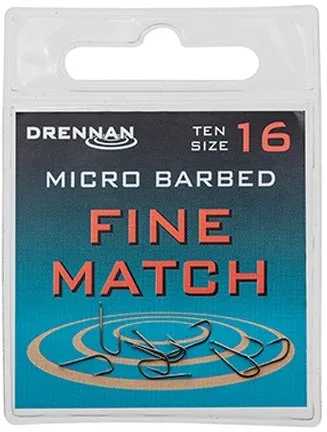 Drennan háčiky fine match - veľkosť 20