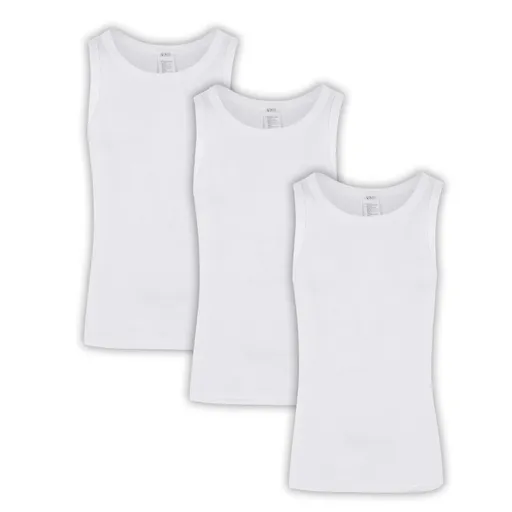 Build Your Brand Set 3 ks: Pánske bavlnené tielko - Biela | 3XL