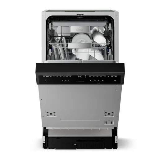 Klarstein Velaire semi-integrovaná umývačka riadu | Minimalistická, kompaktná | Trieda energetickej účinnosti B | 45 cm