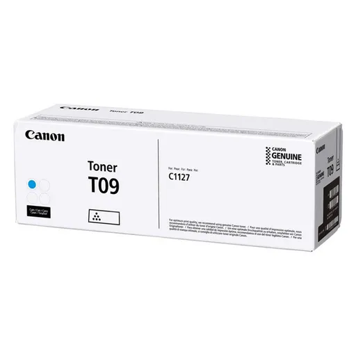 CANON T-09 C - originálny toner, azúrový, 5900 strán