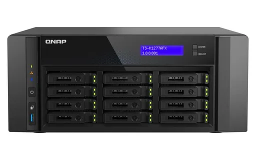 QNAP TS-h1277AFX-R7-32G (Ryzen 7 5,5 GHz, ZFS, 32 GB DDR5 ECC RAM, 12 x 2,5" SATA, 2 x 2,5 GbE, 2 x 10 GbE)