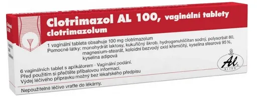 Clotrimazol AL 100 tbl.vag.6 x 100 mg