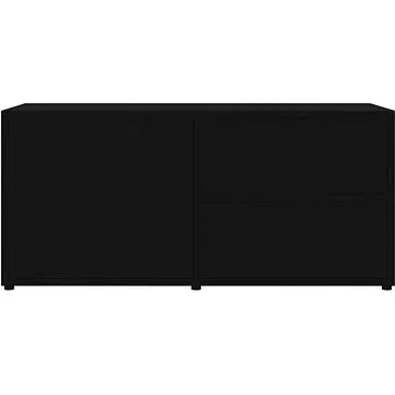 TV stolík čierny, 80 x 34 x 36 cm, drevotrieska (801851)