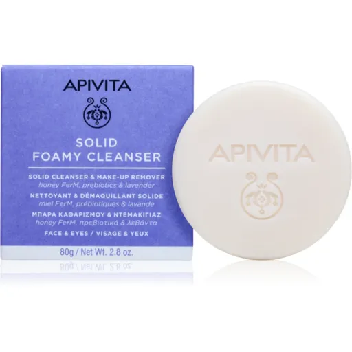 Apivita Cleansing Solid Foamy Cleanser čistiace tuhé mydlo s hydratačným účinkom 80 g