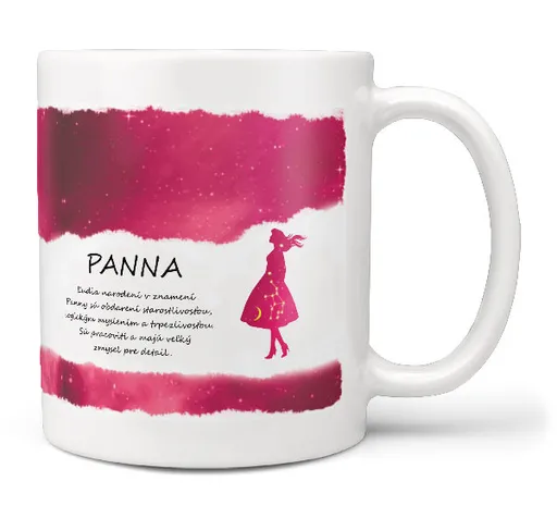 Hrnček Panna (23.8. - 22.9.) - červený