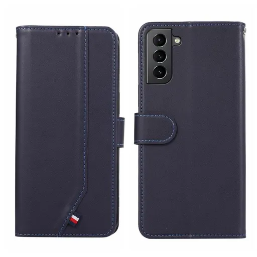 ABEEL DELICATE Peňaženkový obal Samsung Galaxy S21 5G modrý