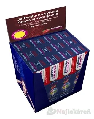 Glenmark Magnesium B-Komplex šumivé tabliety 12 x 20 ks