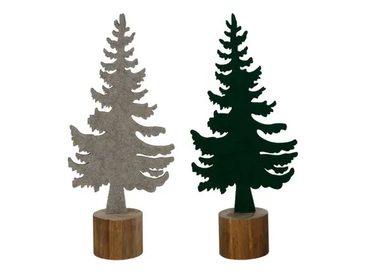 HIT Plstená dekorácia 23cm stromček MIX farieb