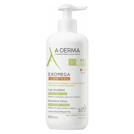 A-DERMA Exomega Control Emolienčné mlieko 400 ml