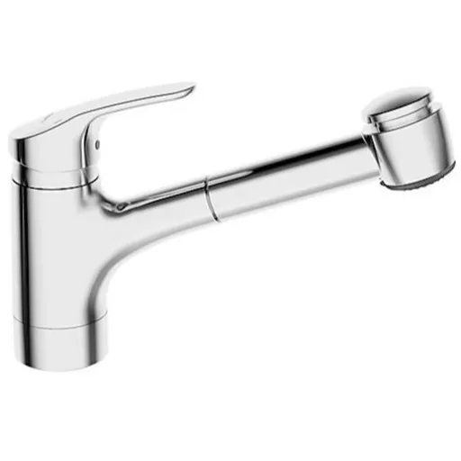 Hansa Mix drezová batéria s vyťahovacou spŕškou, 2 prúdy chróm 01382283