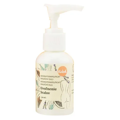 KVITOK Masážny olej Uvoľnenie svalov 50 ml