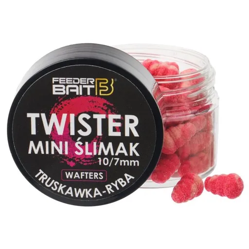 Feederbait twister mini šlimak wafters 10/7 mm 25 ml -jahoda/ryba