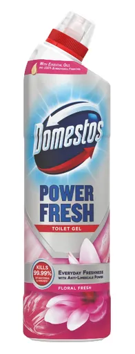 DOMESTOS POWER - Antibakteriálny WC čistič floral fresh (kvetinová svieža), 0,7 L