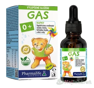 PHARMALIFE GAS 0+ citrónová príchuť 30 ml