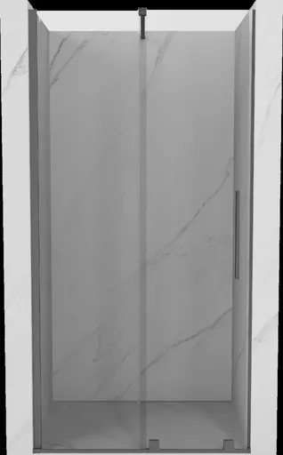 MEXEN/S - Velár posuvné sprchové dvere 120, transparent, grafit metal 871-120-000-01-95