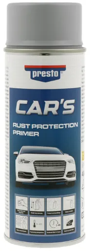 PRESTO CAR´S - Antikorózny základný náter v spreji biela, 0,4 L
