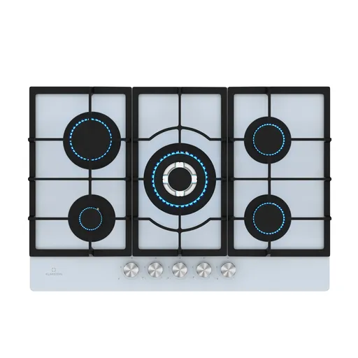 Klarstein Ignito 5-zónová plynová varná doska, 5 Horákov, elektr. zapaľovanie, Wok, na skvapalnený alebo zemný plyn