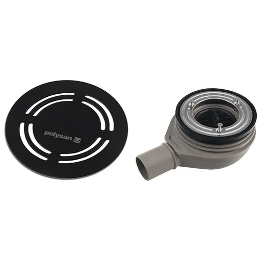 Polysan Flexia vaničkový sifón 90 mm krytka čierna 17781