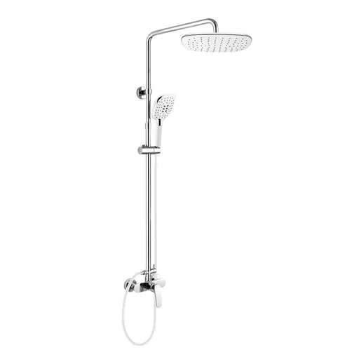 Mereo Eve sprchová batéria s hlavovou hranatou sprchou, biela CBE60104SJE