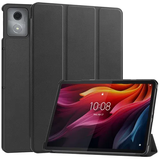 LEATHER Zaklápací kryt pre Lenovo Tab K11 Plus čierny