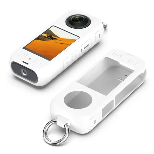 PROTEMIO Silikónový obal pre akčnú kameru Insta360 X4 biely