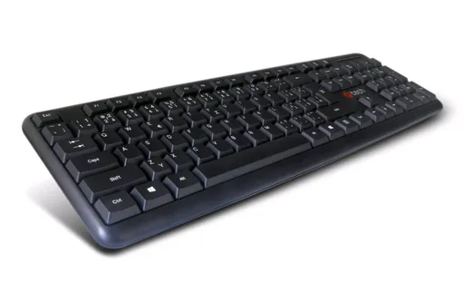 C-TECH klávesnica KB-102 PS/2, slim, black, SK/SK
