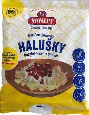 NOVALIM Halušky bezgluténové v prášku, 300g